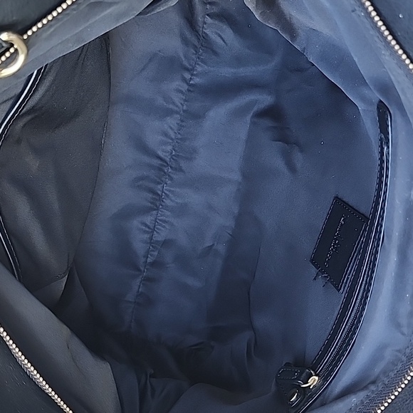 Neiman Marcus Black Handbag with Snakeskin embossed handles - Picture 13 of 15